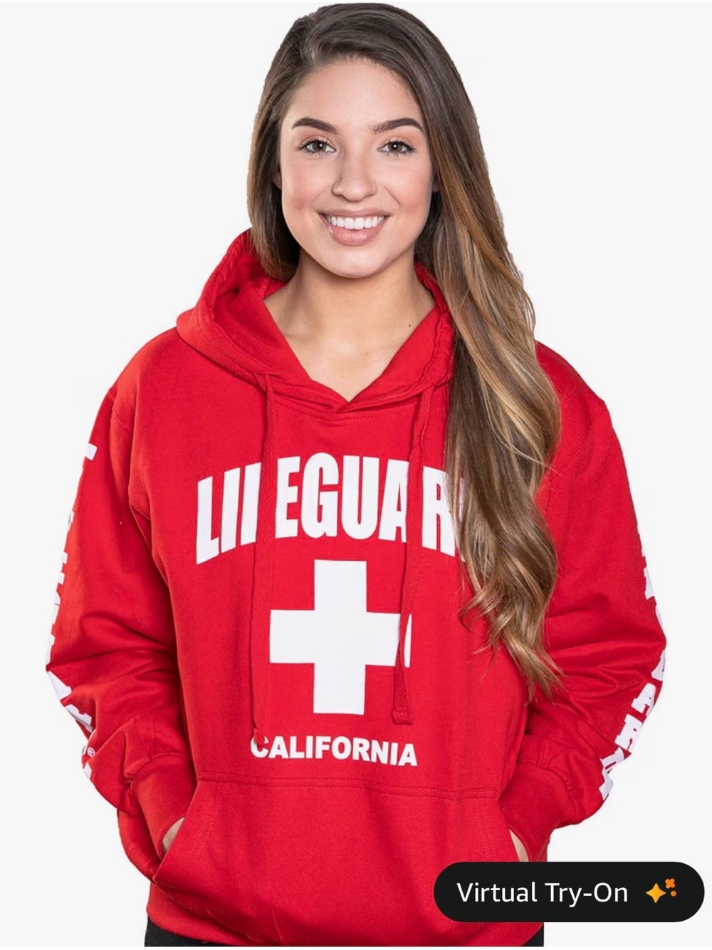 Lifeguard California Red Hoodie Sweatshirt